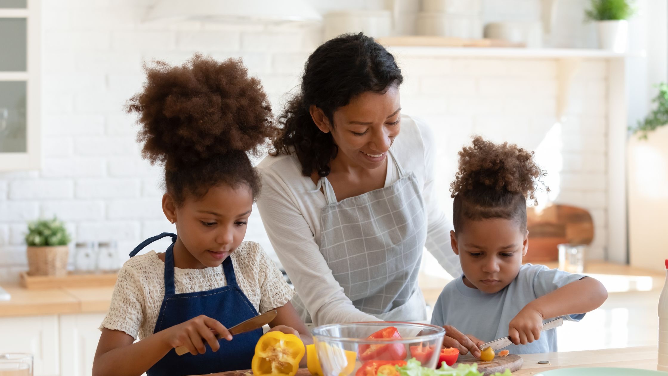 Mom in the kitchen