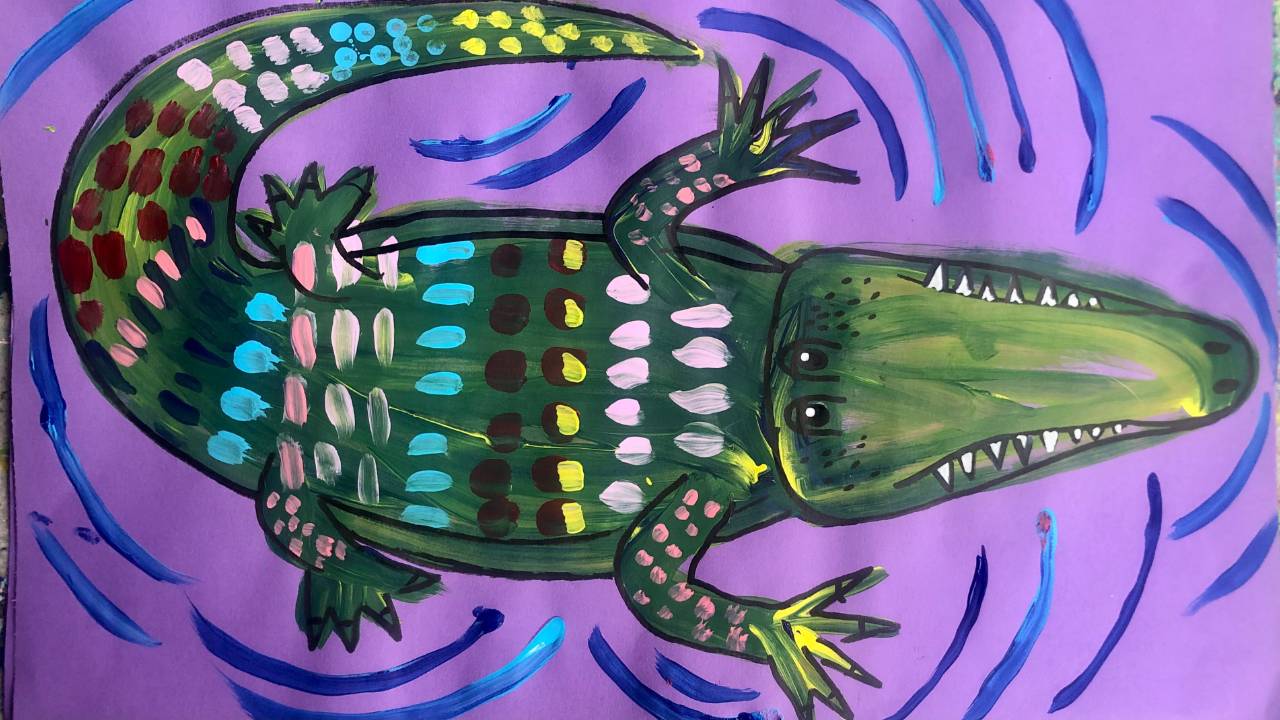 Alligator Painting