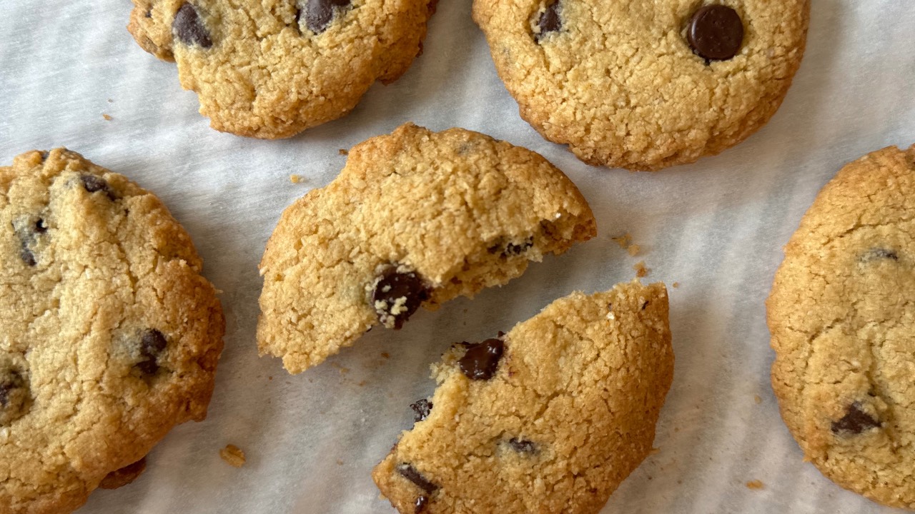 Galletas con chispas de chocolate