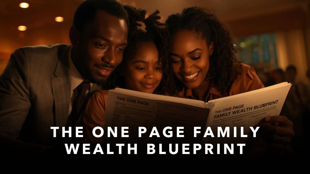 Creating a Family Wealth Plan That Lasts, The One-Page Blueprint