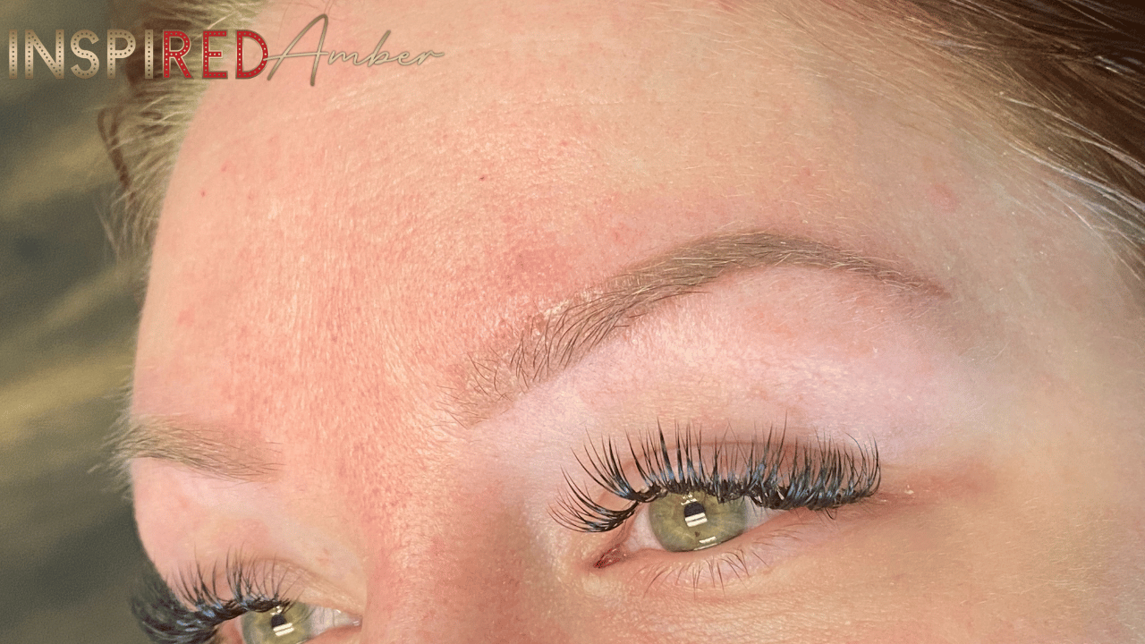 permanent makeup procedure on sensitive skin client with minimal redness and precise technique