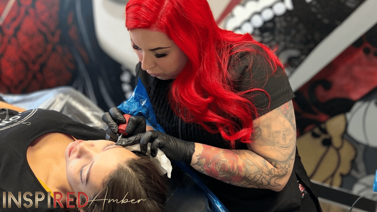 Permanent makeup artist planning profitable pricing for cosmetic tattoo services.
