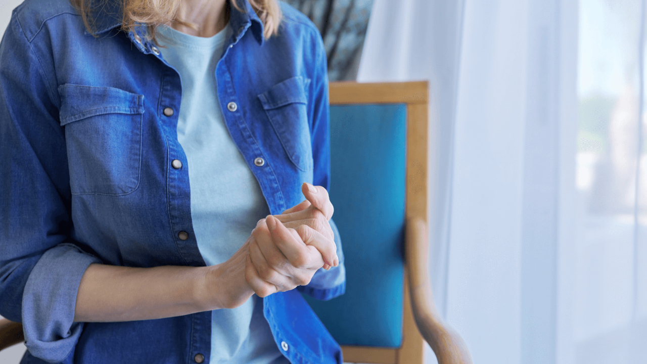 Woman holding hands together worried about adhd and short term memory problems