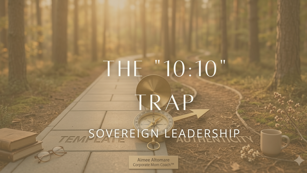 A conceptual, minimalist image of two paths in a soft-focus forest. One path is a paved, rigid sidewalk (the template); the other is a natural, winding trail (authenticity). A single, golden compass points toward the natural trail. Sophisticated, serene, and metaphorical.