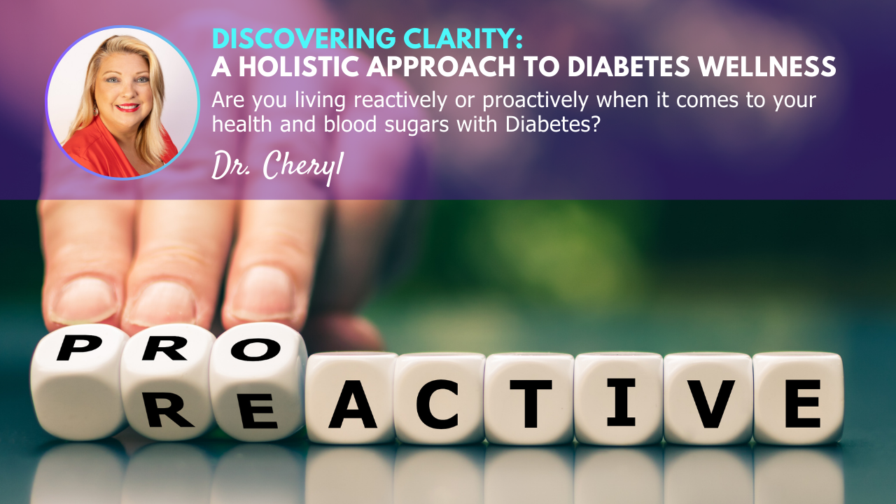 Inspiring people with Diabetes to be proactive with their health by Dr. Cheryl