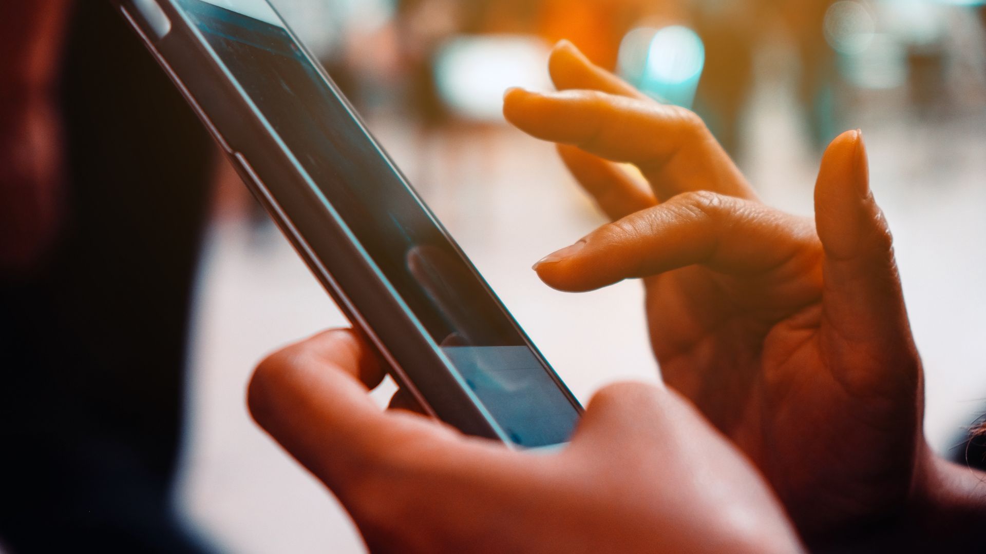 someone searching on a smartphone for a solution