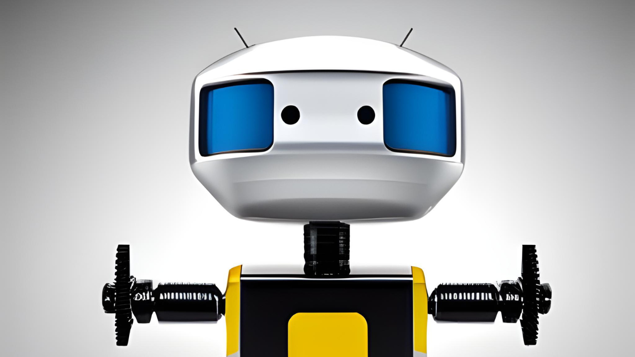 Data science robot happy to be meeting new data scientists