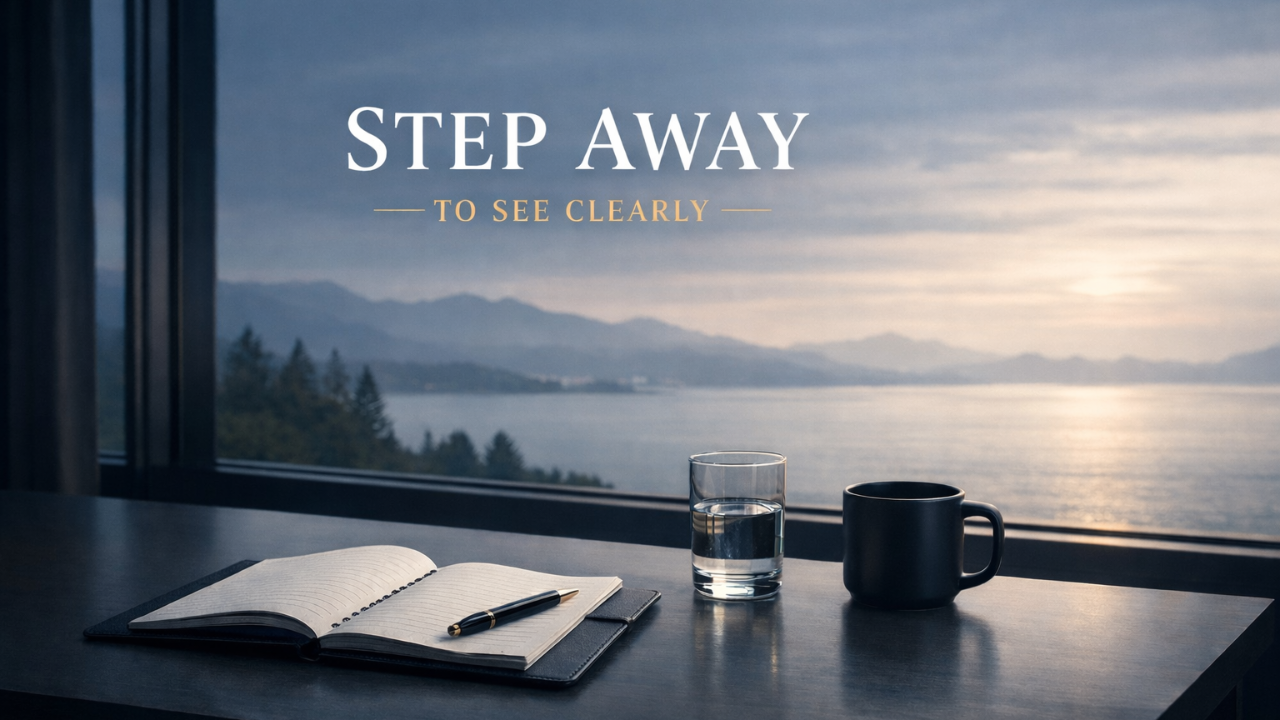 STEP AWAY TO SEE CLEARLY