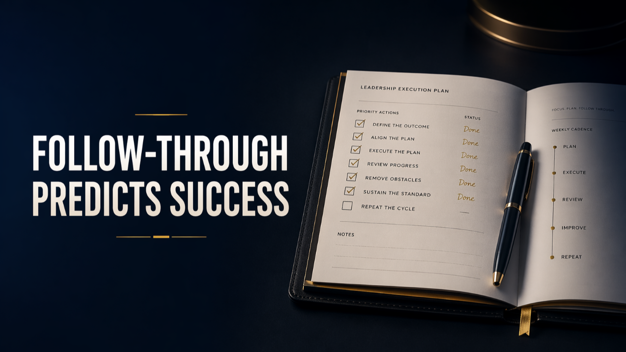 Execution Creates Results. Consistency Sustains Them.