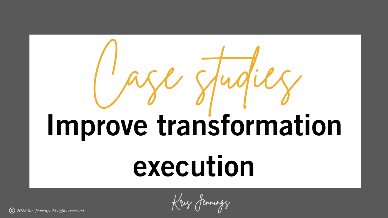 Kris Jennings organizational change word graphic project trends