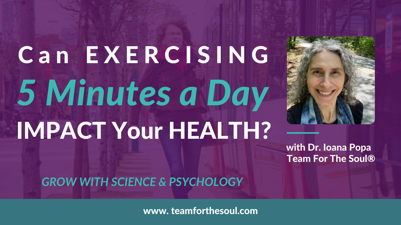 Can exercising 5 minutes a day impact your health?