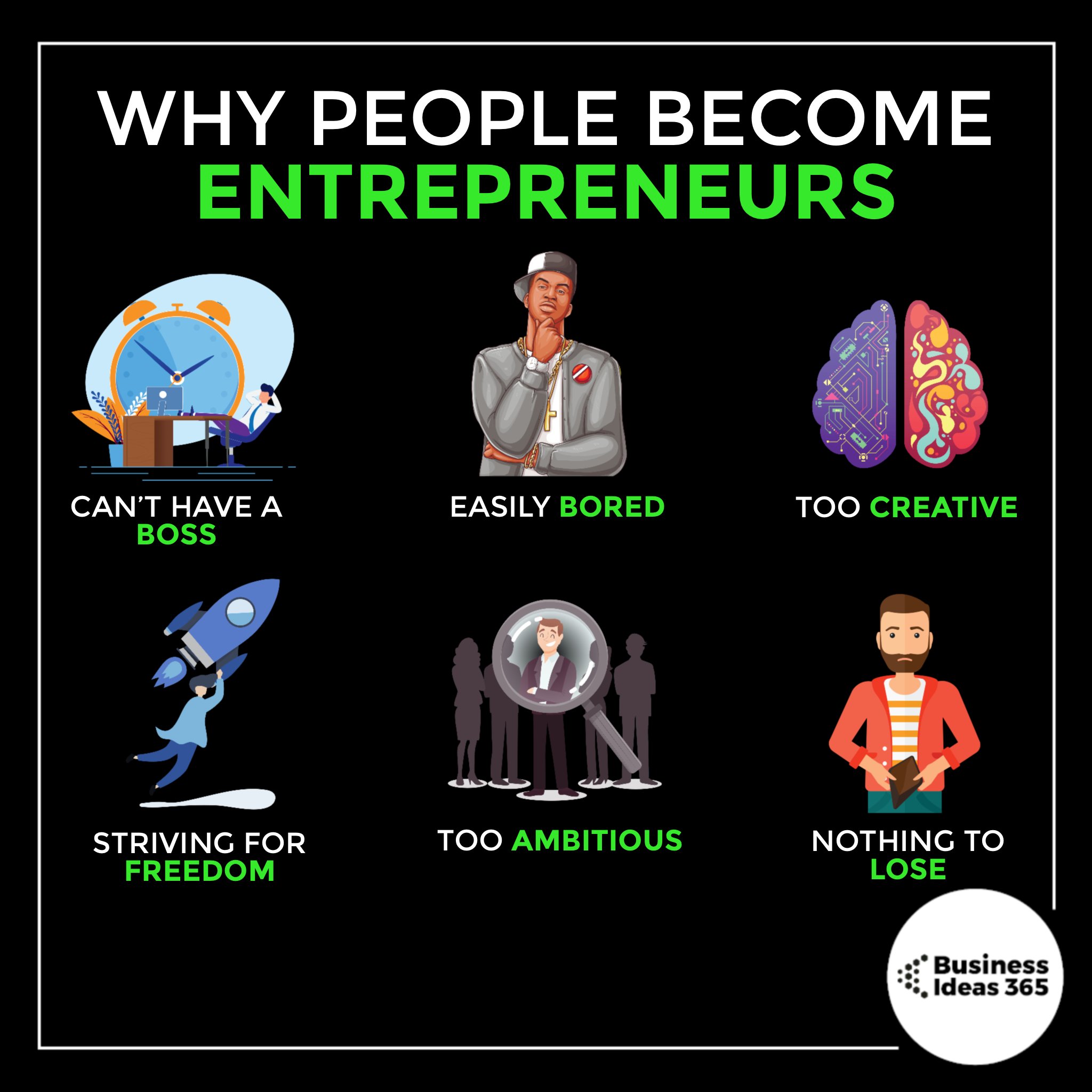 Why people become Entrepreneurs