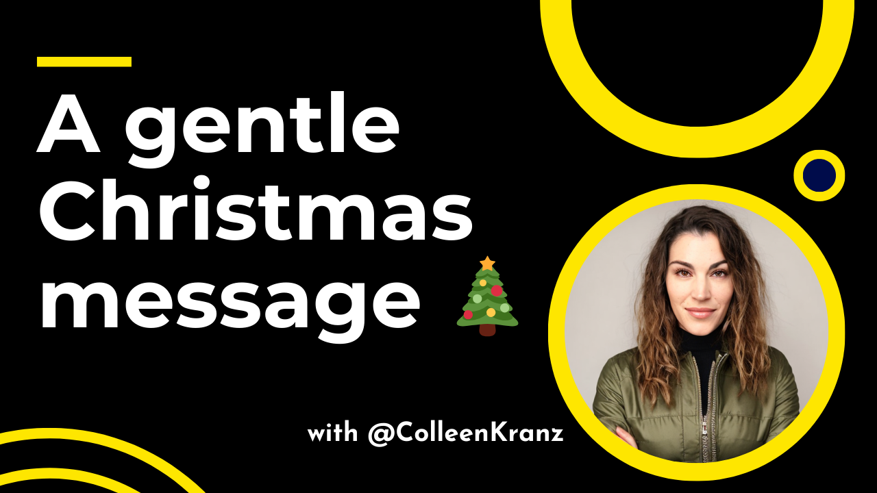 A gentle Christmas message