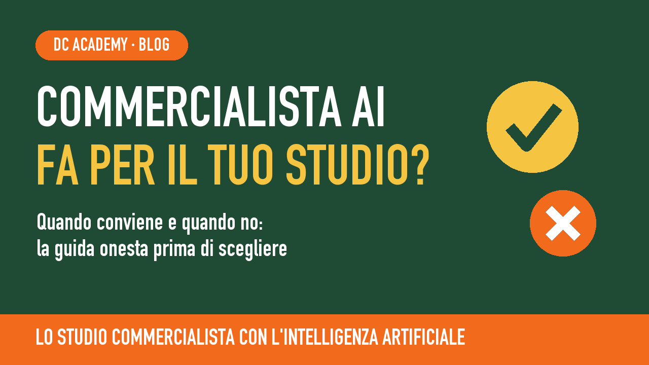 Commercialista AI fa per il tuo studio? Quando conviene e quando no