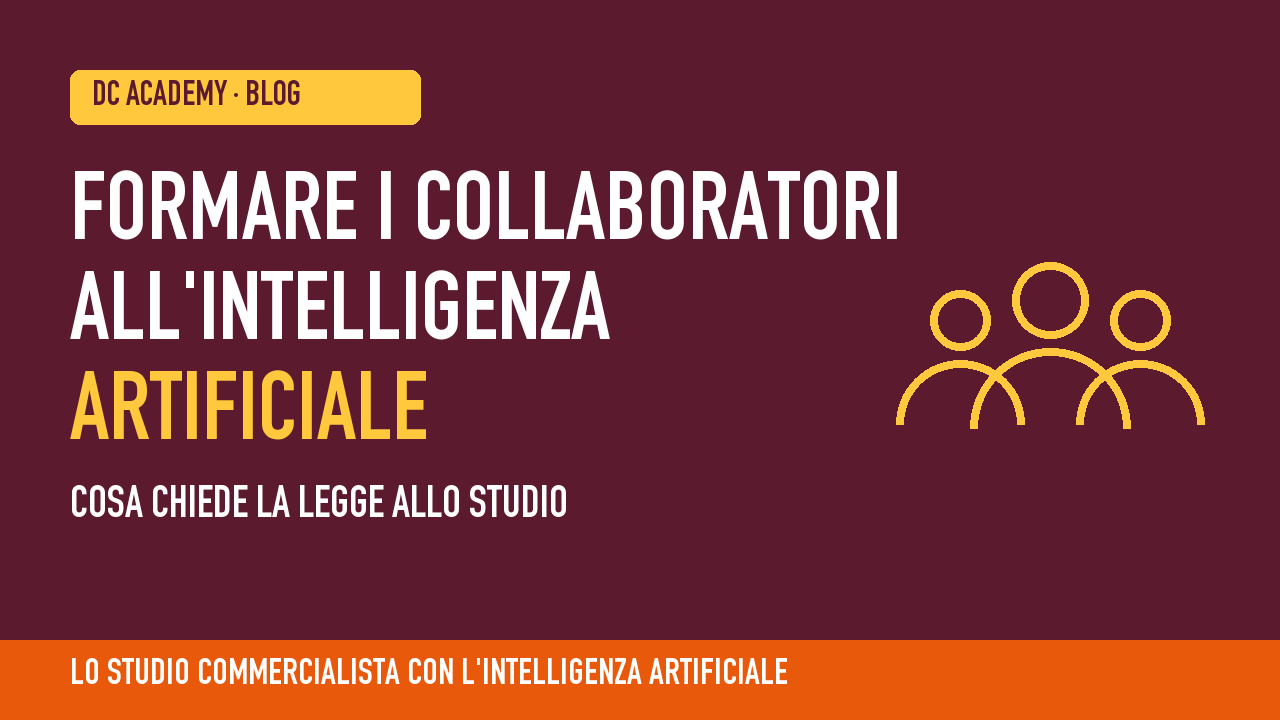 Formare i collaboratori dello studio all'intelligenza artificiale