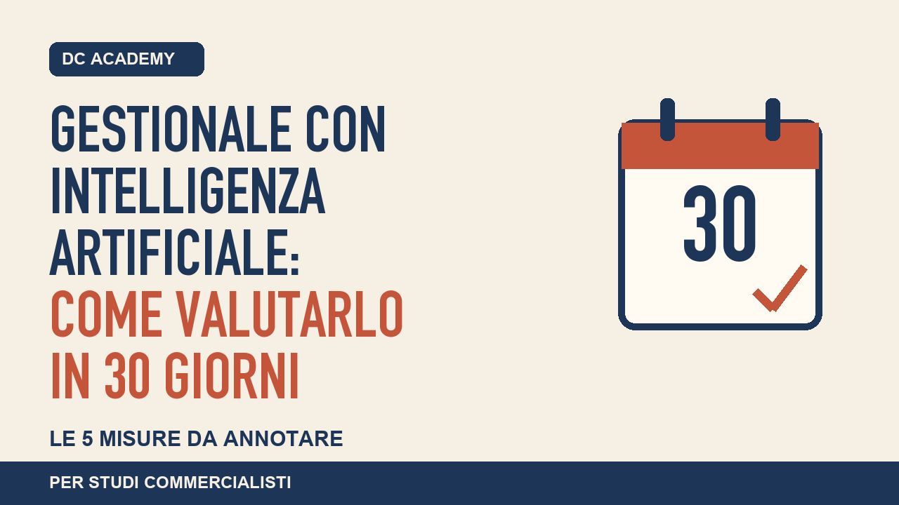 Gestionale con intelligenza artificiale: come valutarlo in 30 giorni