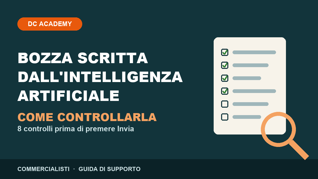 Bozza dell'intelligenza artificiale: 8 controlli prima di inviarla