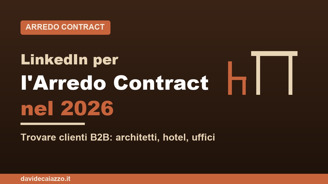 LinkedIn per aziende di arredo contract nel 2026