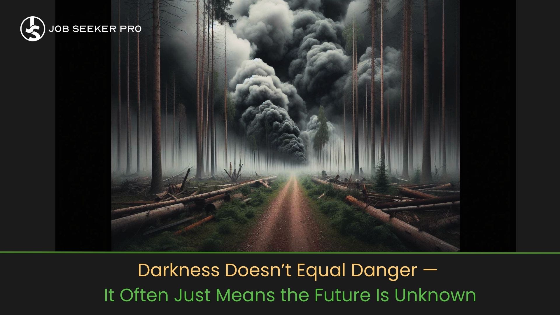 Dark Forest with dark smoke