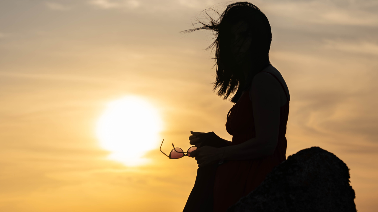 silhouette of a woman