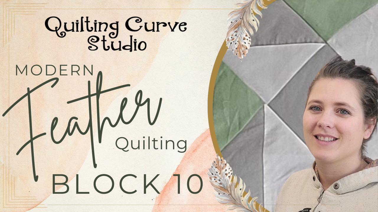 Mondern Feather Quilting Block 10 Title 