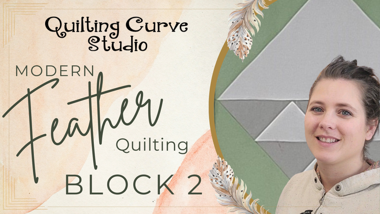 Quilt Block Series Modern Feathers Block 2