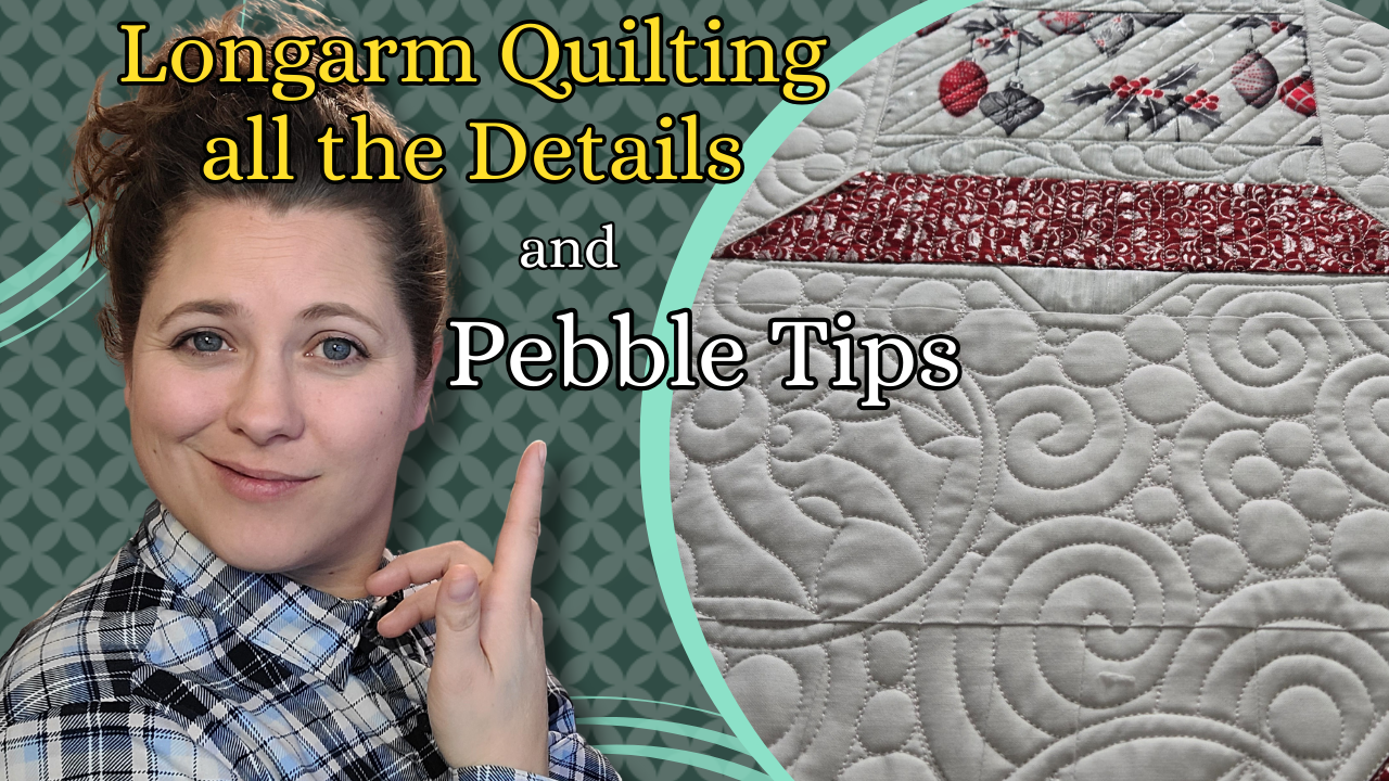 Quilting a silver bells quilt
