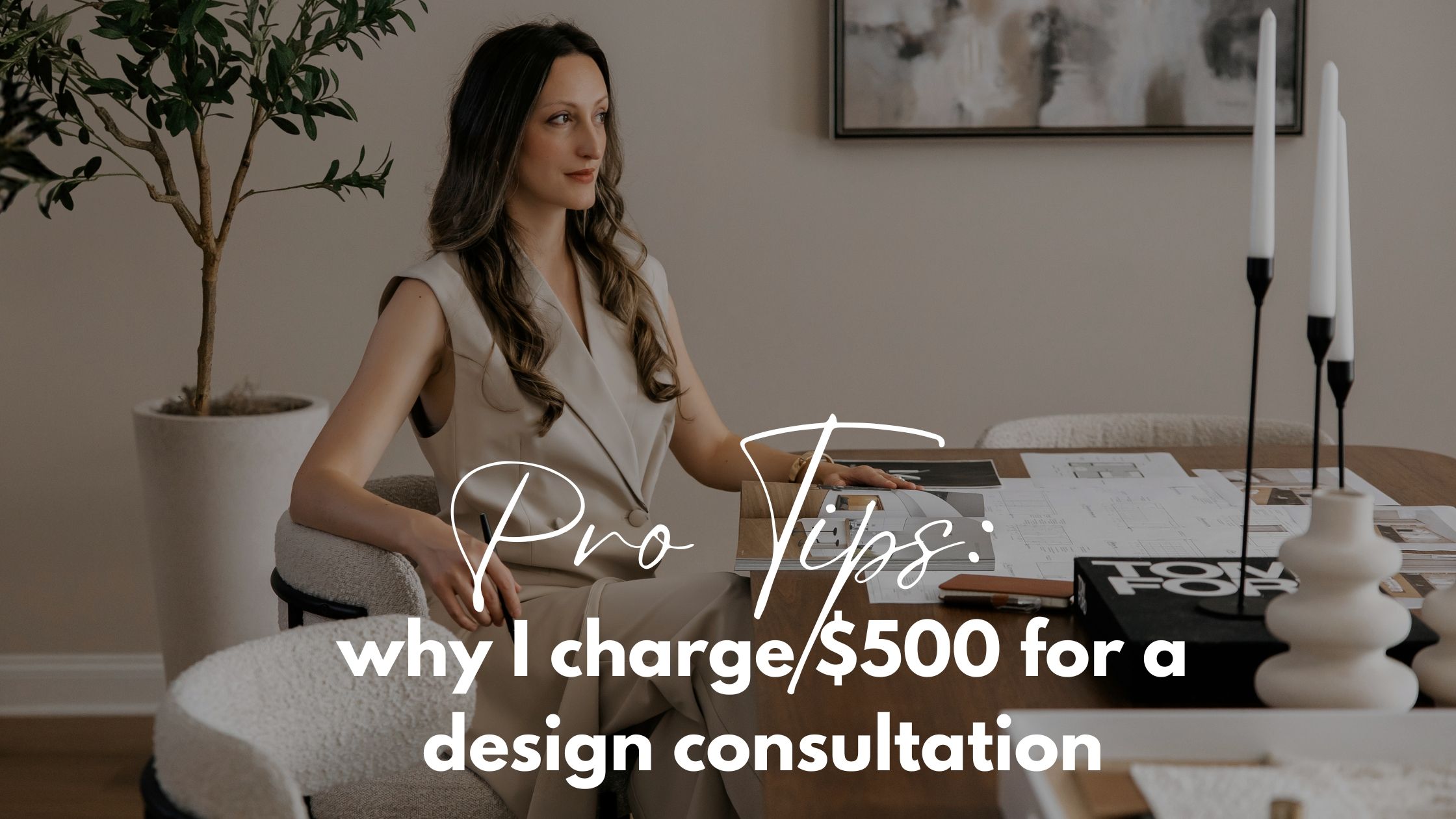 Interior designer meeting client during a paid consultation session