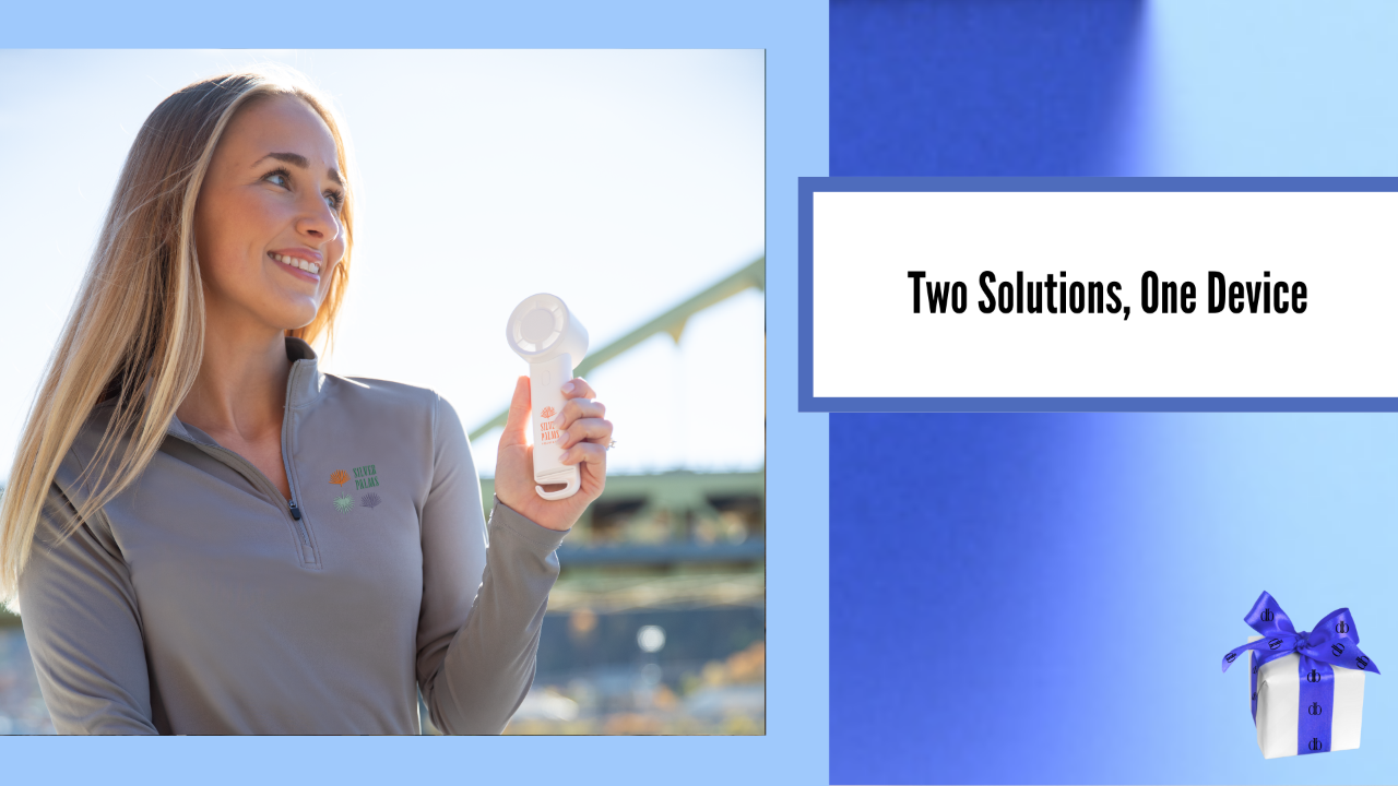 Pocket Chill power bank and a built-in cooling fan 