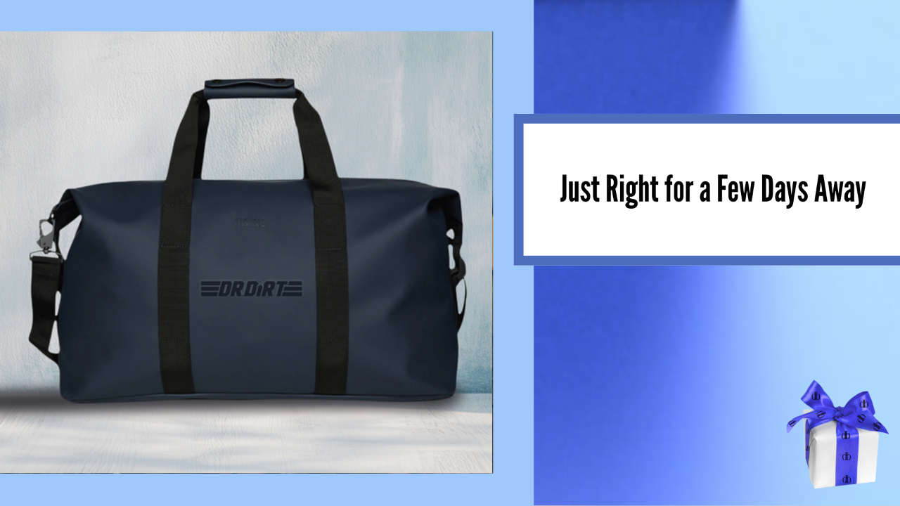 RAINS Hilo waterproof weekend bag designed for short trips and travel  