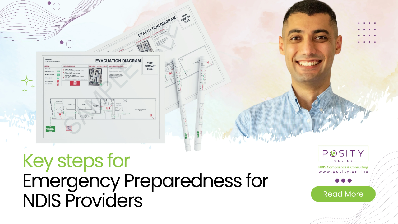 Visual guide highlighting essential steps for emergency preparedness tailored for NDIS providers.