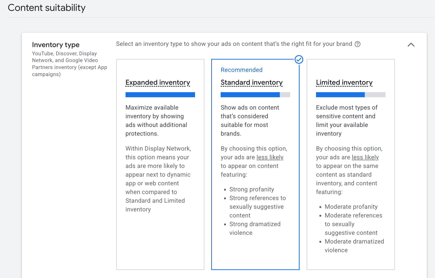 content suitability in google ads