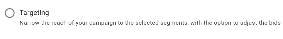 targeting setting in google ads