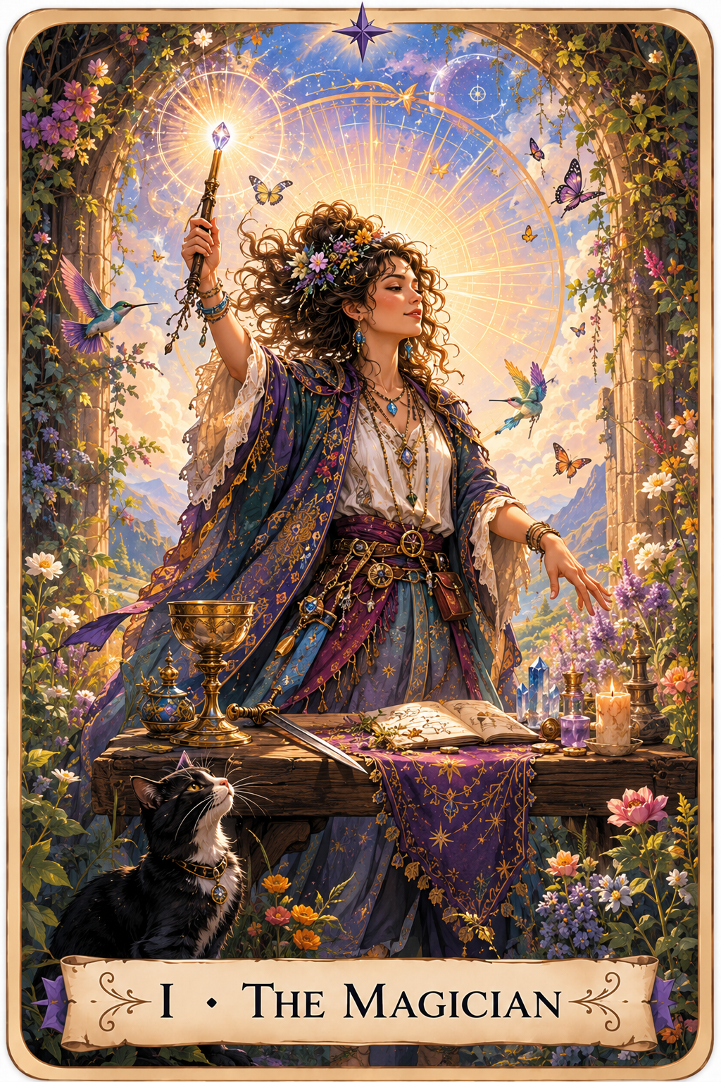 The Magician Tarot from the Unconquered Heart Tarot