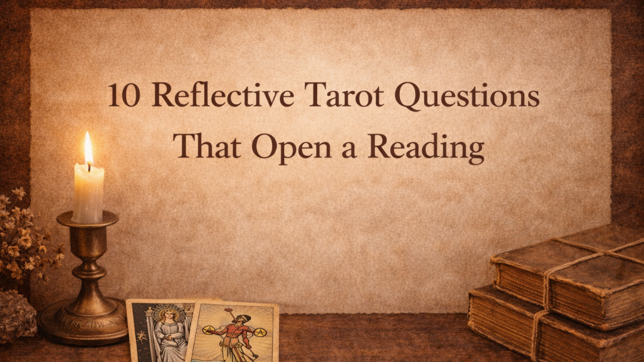 10 Reflective Tarot Questions that Open a Reading