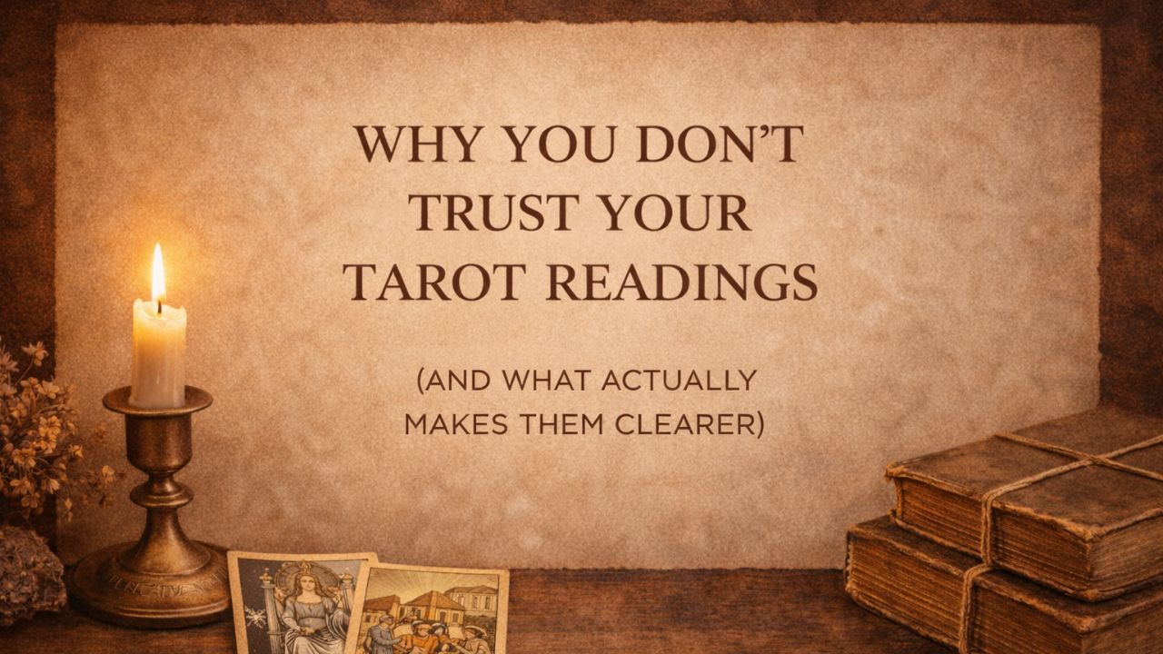 why you dont trust your tarot readings and what actually makes them clearer