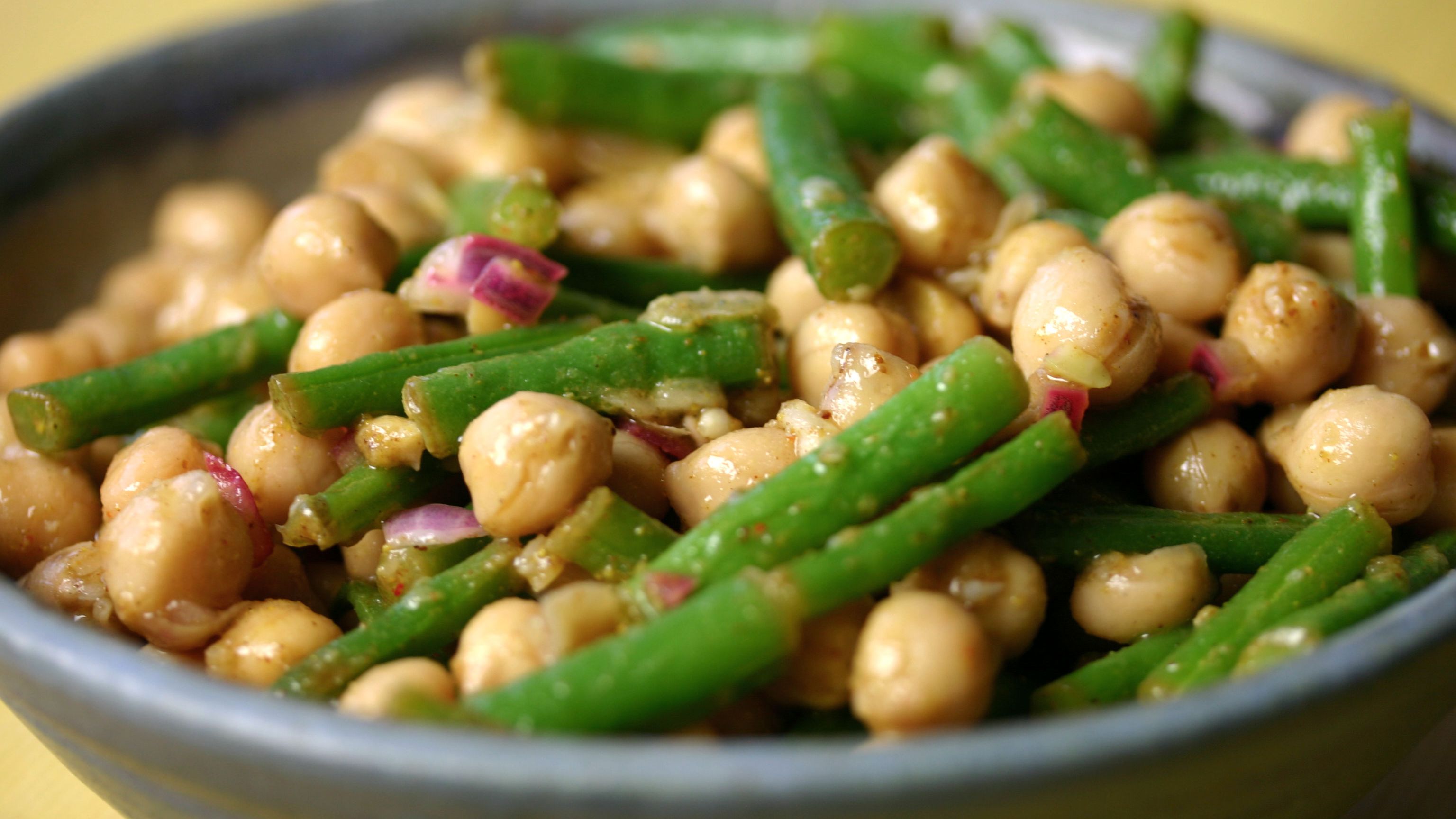 Chickpea & Green Bean Vinegar Salad