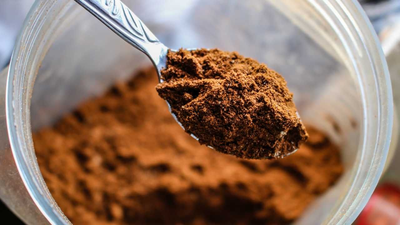 cocoa powder taken with a spoon