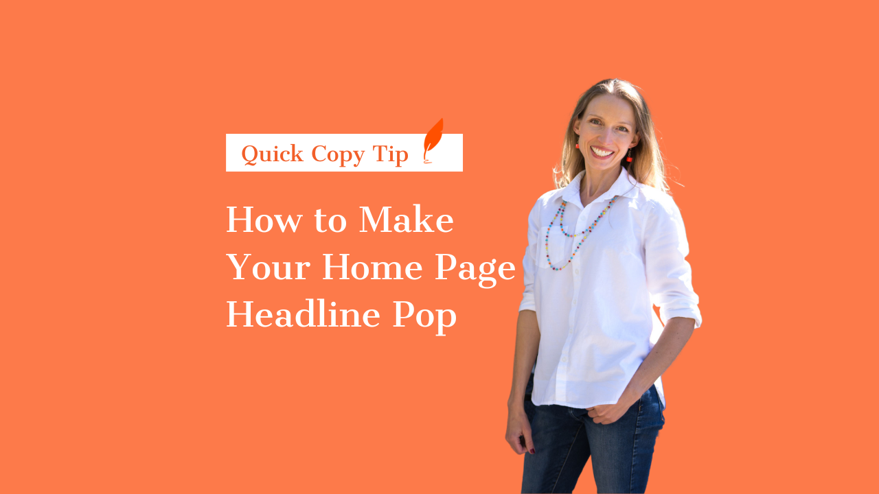 How to Make Your Home Page Headline Pop