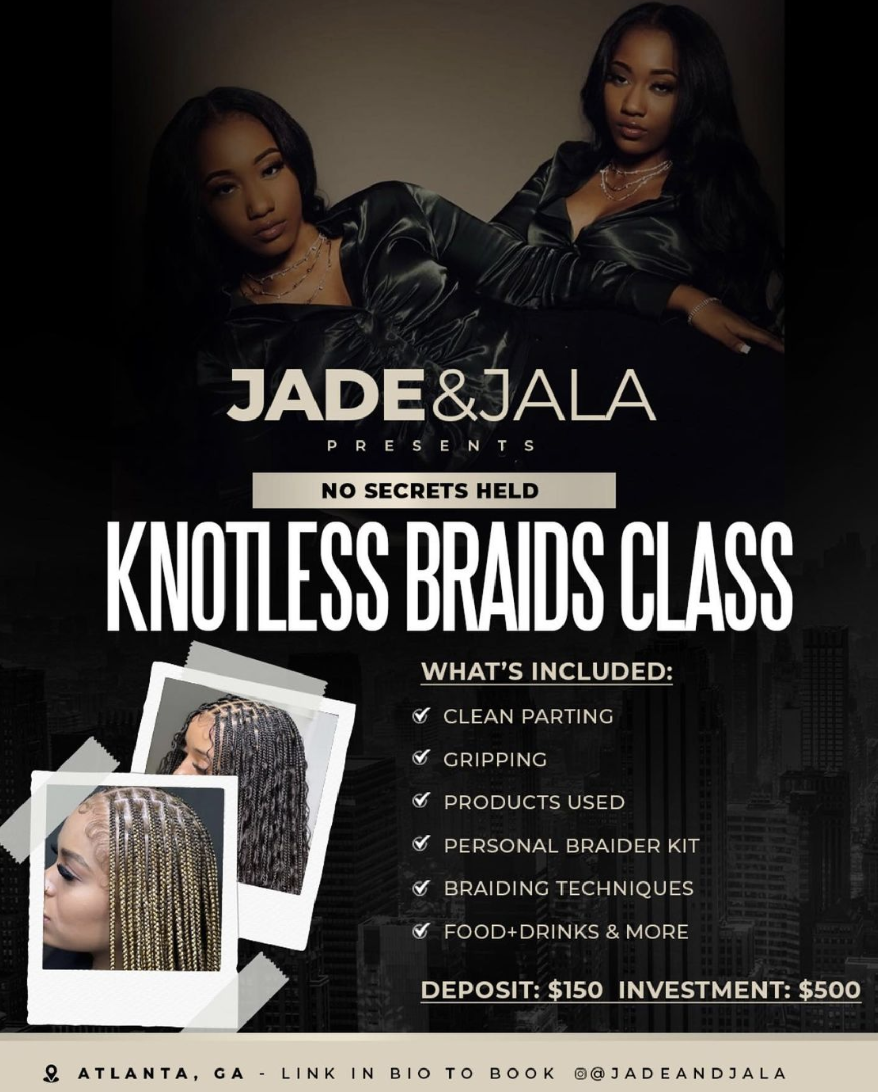 Meet Jade and Jala, Atlanta's Favorite TWIN Braiders.. Known For Their