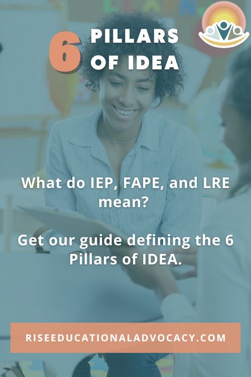 the 6 Pillars of IDEA