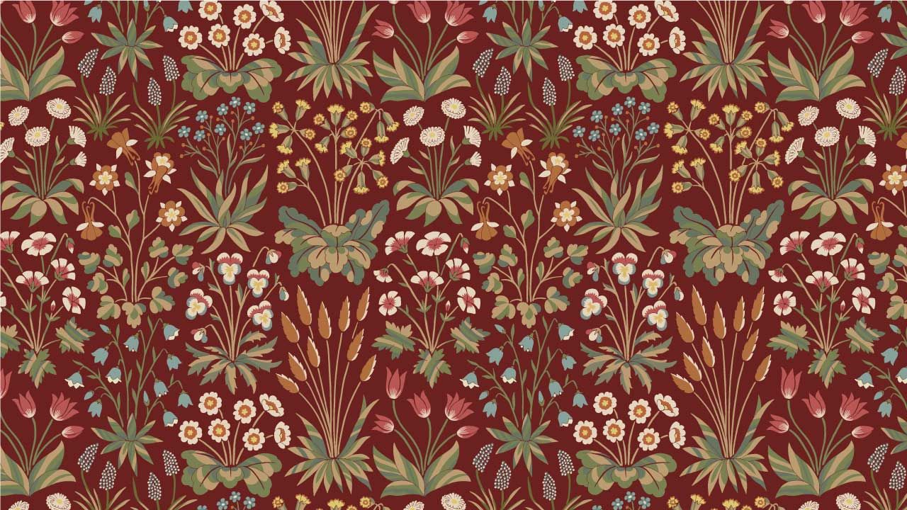 Learn about the historical Millefleurs surface pattern design style