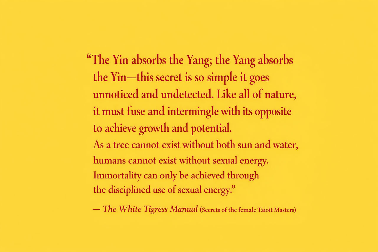 Quote from the White Tigress Manual