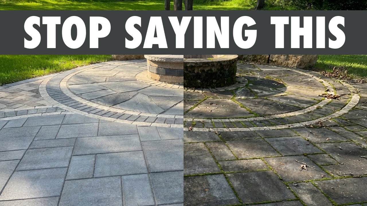 paver patio block cleaning