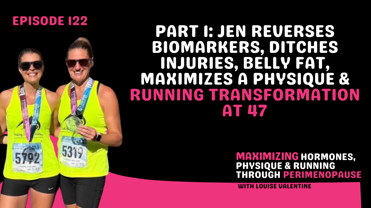 A perimenopausal woman runner reverses autoimmunity, low ferritin, optimizes her hormones, energy & body composition, loses fat & runs strong, energized & injury-free in her 40s