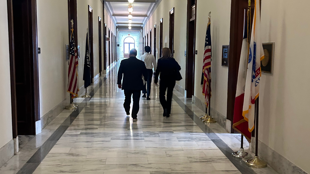 military spouse visiting policymakers' offices on Capitol Hill