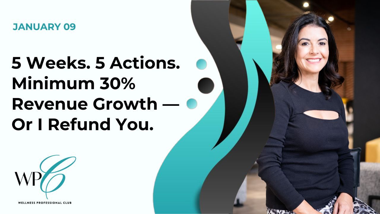 5 Weeks. 5 Actions. Minimum 30% Revenue Growth — Or I Refund You.