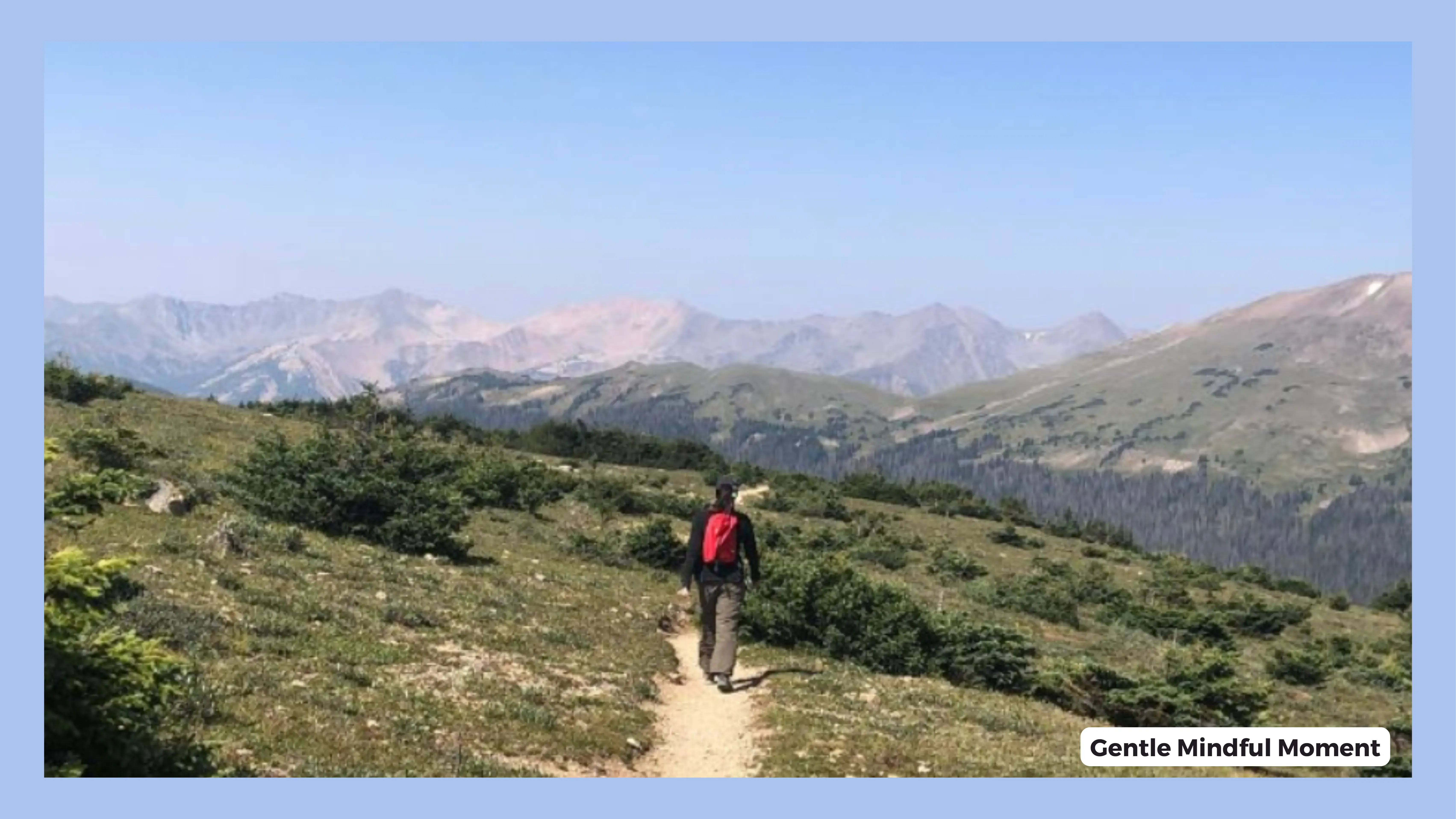 A picture of Nancy hiking