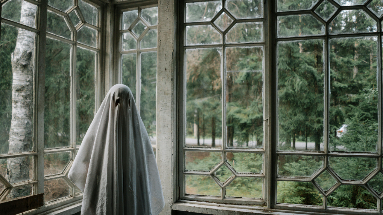 A ghost in a window