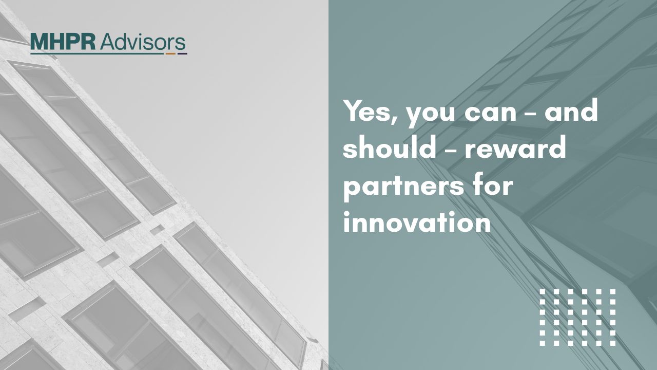 Article exploring rewarding partners in professional services firms for innovation contribution.